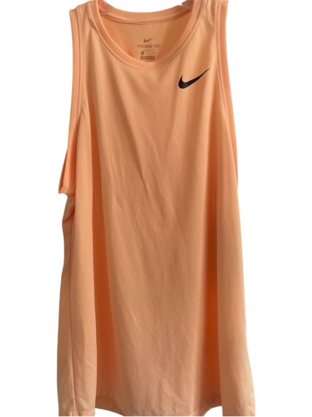 Nike
The Nike Tee Dri-Fit Women's Lightweight Airy Orange Tank Size Small